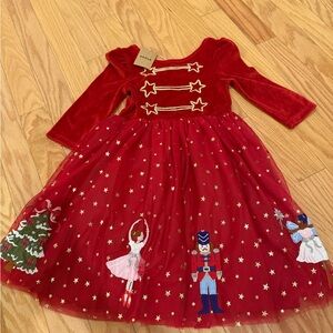 Boden Red Nutcracker Kids Costume Dress